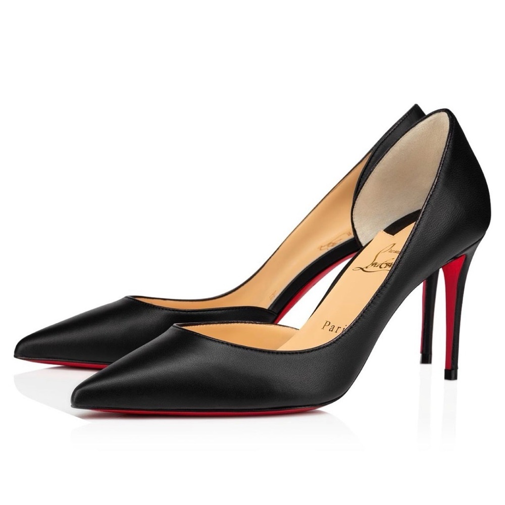 AUTHENTIC Christian Louboutin Iriza Black Pumps “Red Bottoms”